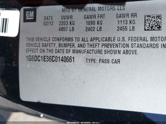 2012 CADILLAC CTS 1G6DC1E36C0140661 Photo 8