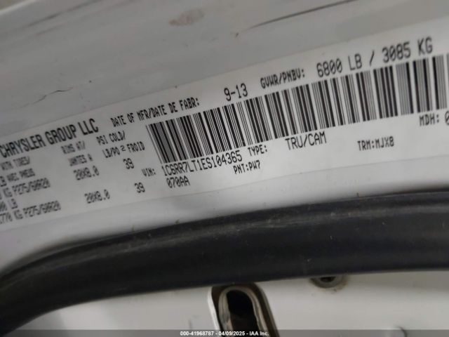 1C6RR7LT1ES104365 RAM 1500 Slt