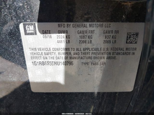 1G1RB6S55HU140796 Chevrolet Volt Premier