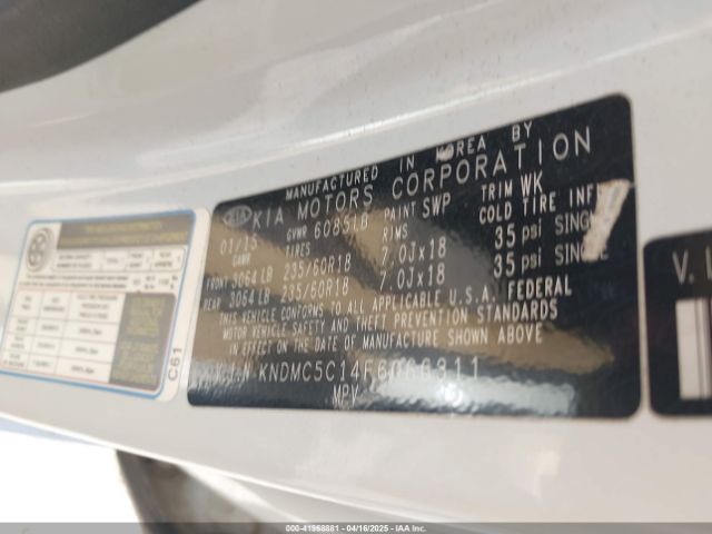 KNDMC5C14F6066311 KIA Sedona Sx