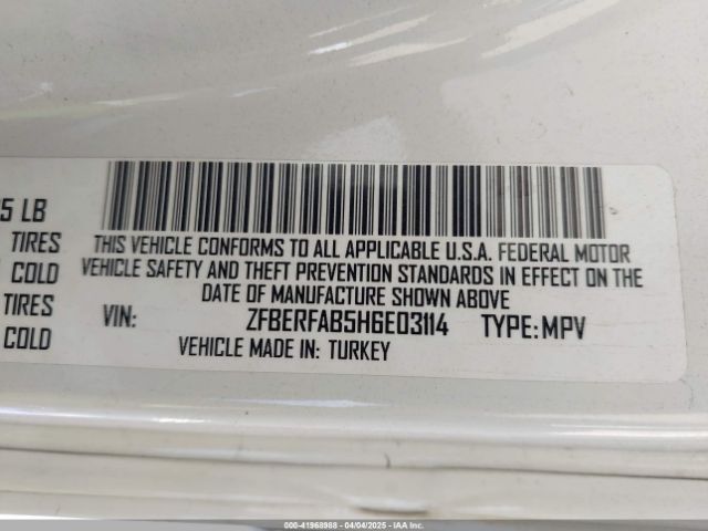 ZFBERFAB5H6E03114 RAM Promaster City Tradesman