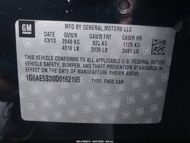 2013 CADILLAC ATS 1G6AE5S30D0162195 Photo 8