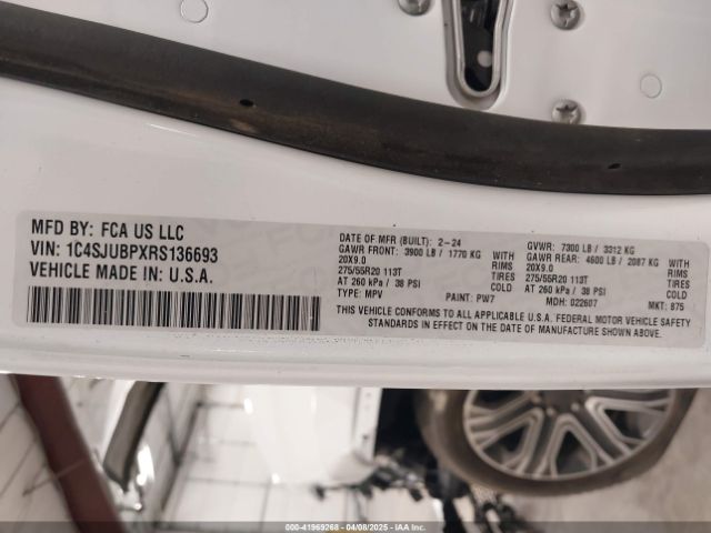 1C4SJUBPXRS136693 Jeep Wagoneer Series Ii 4x2
