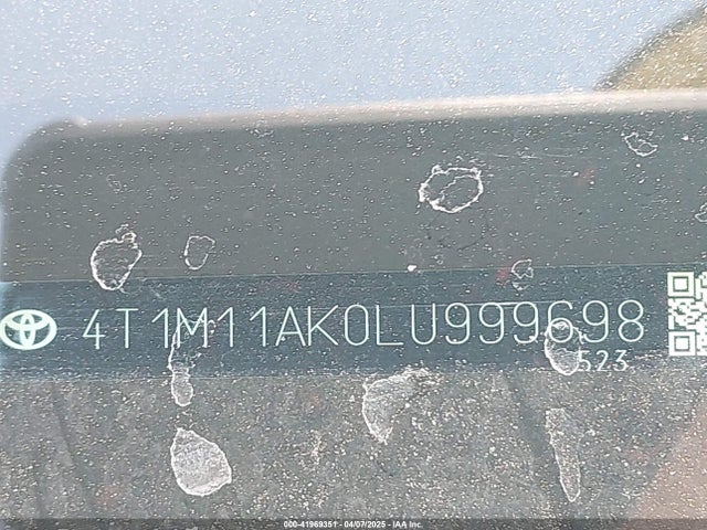 4T1M11AK0LU999698 Toyota CAMRY SE
