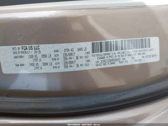 2017 CHRYSLER PACIFICA 2C4RC1EG8HR592033 Photo 8