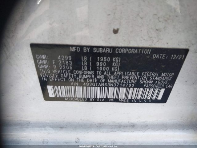 4S3GTAB63N3714790 Subaru Impreza Base 5-door