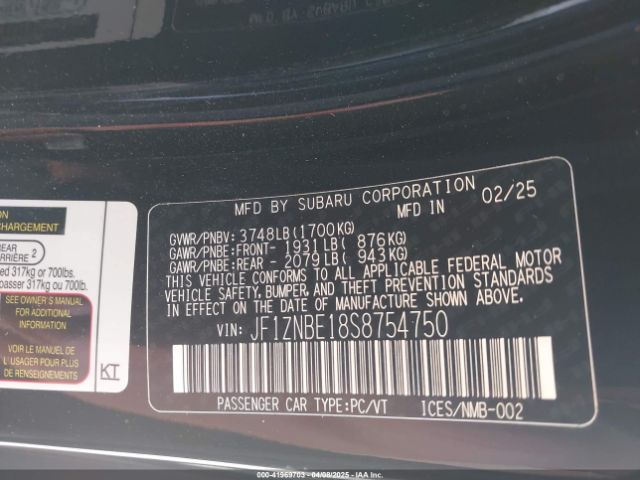 2025 TOYOTA GR86 JF1ZNBE18S8754750 Photo 8