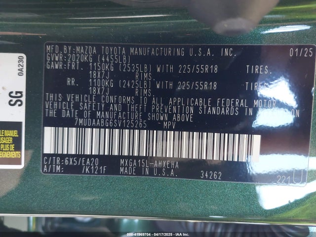 7MUDAABG6SV125265 Toyota Corolla Cross Xle