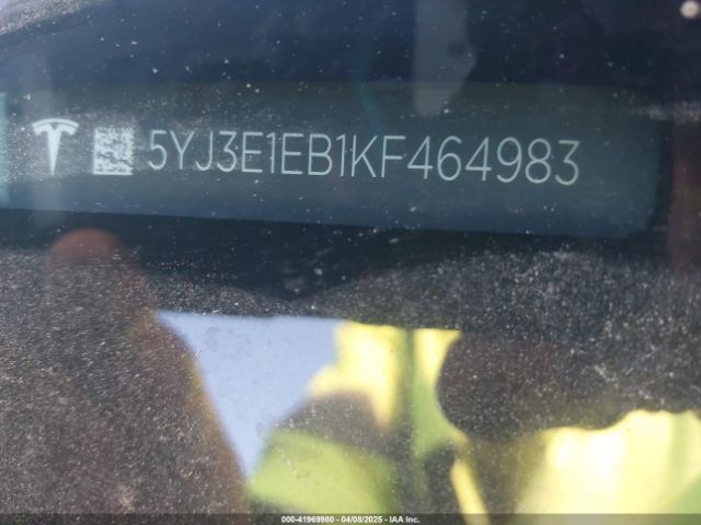 2019 TESLA MODEL 3 5YJ3E1EB1KF464983 Photo 8