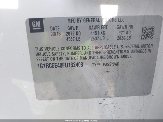 1G1RC6E40FU132408 Chevrolet Volt
