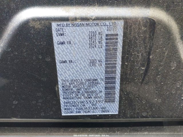 2024 NISSAN LEAF 1N4CZ1CV3RC552397 Photo 8