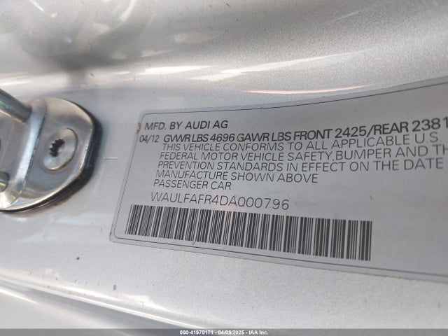 2013 AUDI A5 WAULFAFR4DA000796 Photo 8