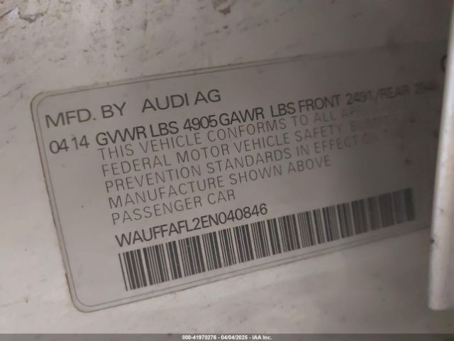WAUFFAFL2EN040846 Audi A4 2.0t Premium