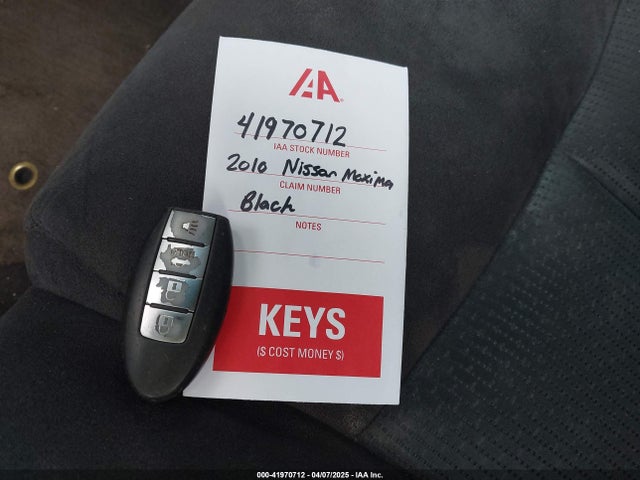 Продажа на аукционе авто 2010 Nissan Maxima 3.5 S, vin: 1N4AA5APXAC823597, номер лота: 41970712