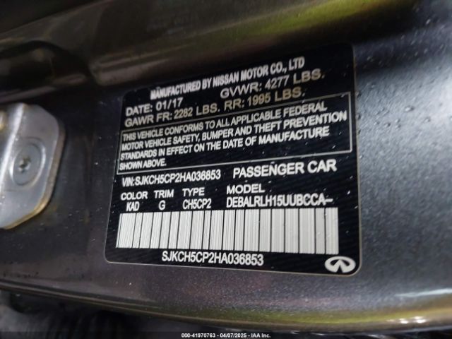 SJKCH5CP2HA036853 Infiniti Qx30 Premium