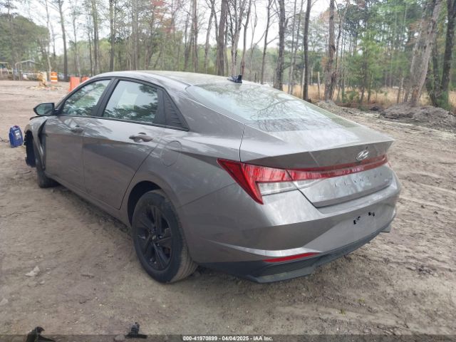 KMHLM4AJ3PU059056 Hyundai Elantra Hybrid Blue