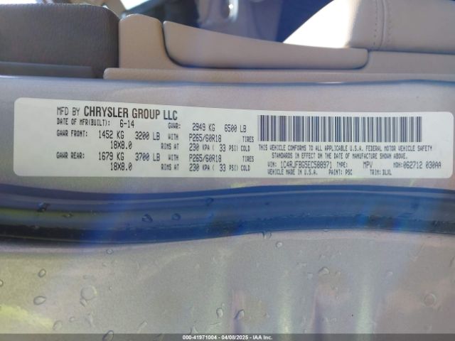 1C4RJFBG5EC588971 Jeep Grand Cherokee Limited