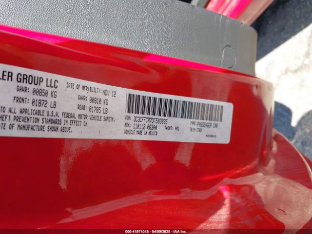 2013 FIAT 500 3C3CFFCR7DT583835 Photo 8