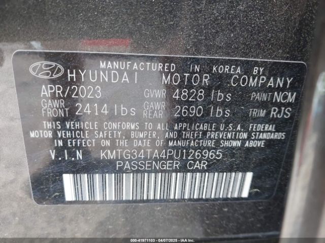 KMTG34TA4PU126965 Genesis G70 2.0t Awd