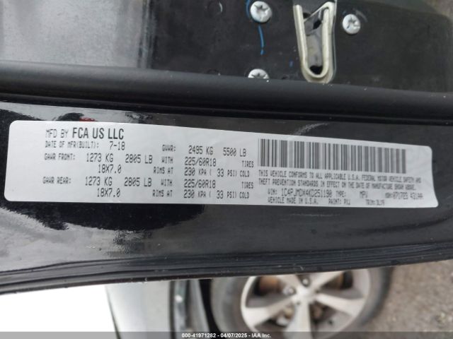 1C4PJMDX4KD251190 Jeep Cherokee Limited 4x4