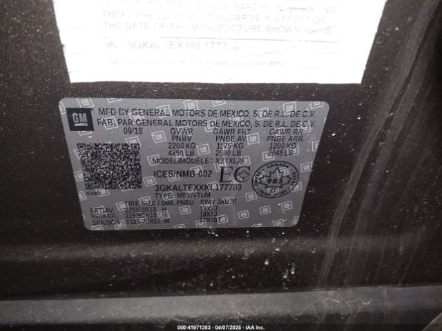 3GKALTEXXKL177703 GMC Terrain Sle