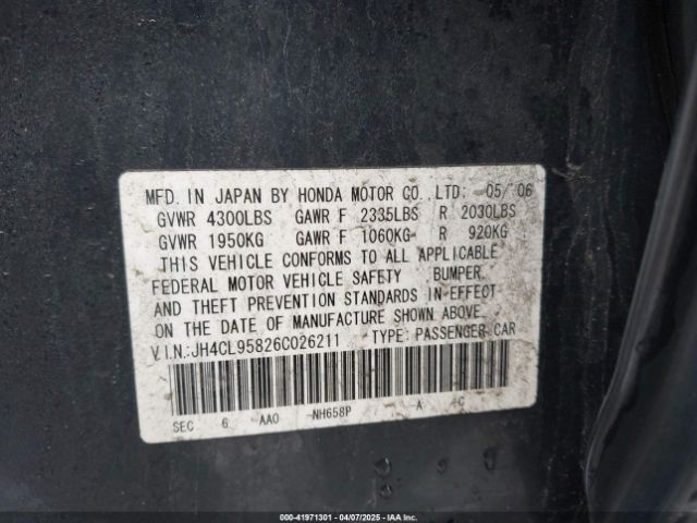 2006 ACURA TSX JH4CL95826C026211 Photo 8