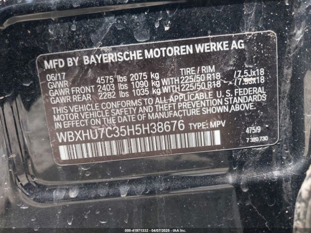 WBXHU7C35H5H38676 BMW X1 Sdrive28i