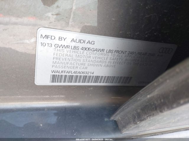 WAUFFAFL4EA063214 Audi A4 2.0t Premium