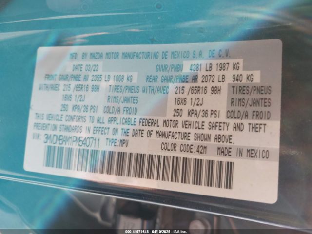 3MVDMBAM1PM540711 Mazda Cx-30 2.5 S