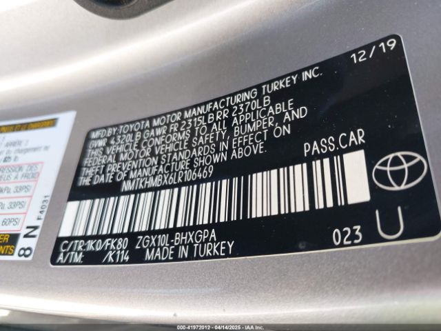 NMTKHMBX6LR106469 Toyota C-HR XLE