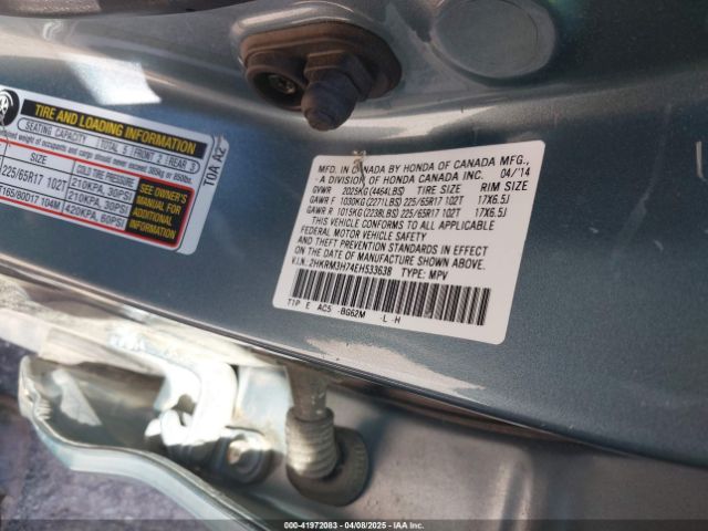 2HKRM3H74EH533638 Honda Cr-v Ex-l