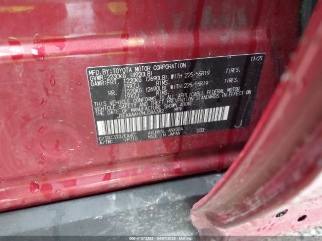JTEAAAAH7MJ086382 Toyota Venza Xle