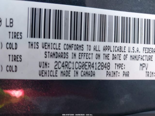 2014 CHRYSLER TOWN & COUNTRY 2C4RC1CG0ER412848 Photo 8