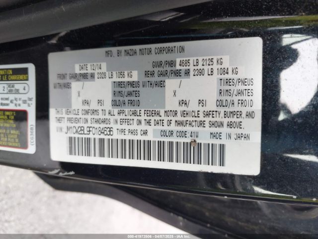 JM1CW2BL9F0184636 Mazda Mazda5 Sport