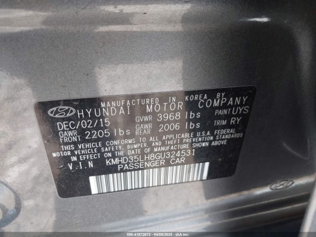 KMHD35LH8GU324531 Hyundai ELANTRA GT