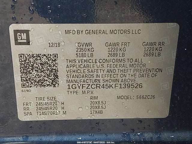 2019 CADILLAC XT4 1GYFZCR45KF139526 Photo 8