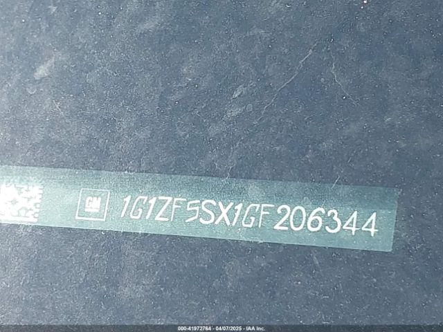 1G1ZF5SX1GF206344 Chevrolet MALIBU 2LT