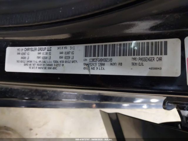 2011 CHRYSLER 200 1C3BC2FG0BN582109 Photo 8