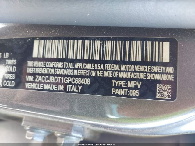 2016 JEEP RENEGADE ZACCJBDT1GPC68408 Photo 8