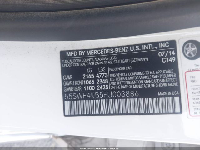 55SWF4KB5FU003886 Mercedes-Benz C 300 4matic/luxury 4matic/sport 4matic