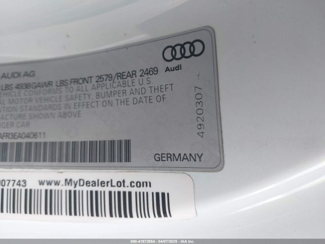 WAUCGAFR3EA040611 Audi S5 3.0t Premium Plus
