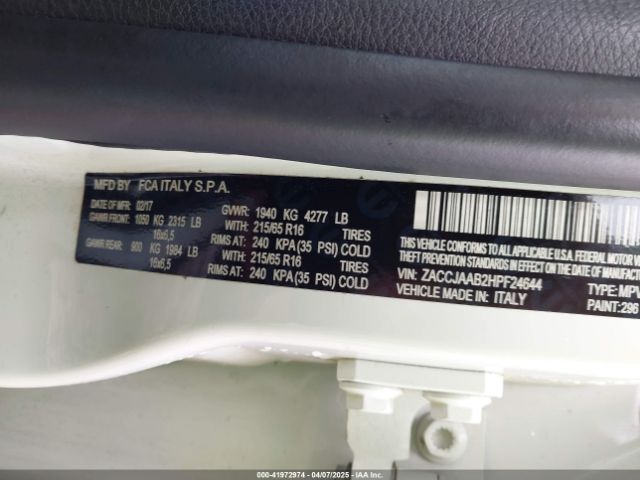 2017 JEEP RENEGADE ZACCJAAB2HPF24644 Photo 8