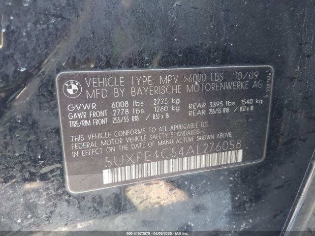 2010 BMW X5 5UXFE4C54AL276058 Photo 8