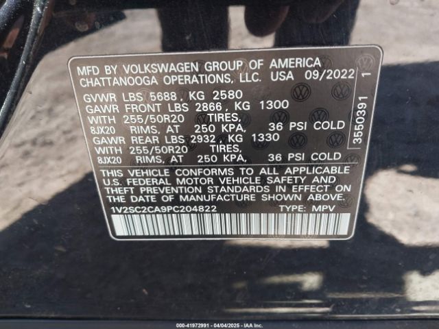 2023 VOLKSWAGEN ATLAS CROSS SPORT 1V2SC2CA9PC204822 Photo 8