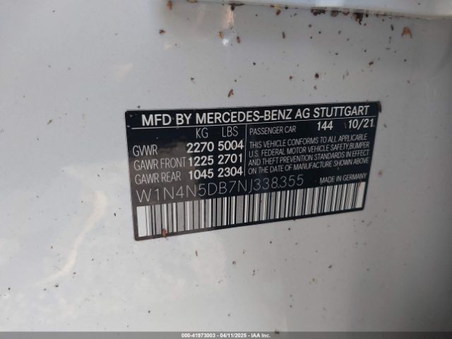 W1N4N5DB7NJ338355 Mercedes-Benz Amg Gla 45 4matic