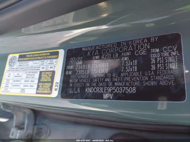 KNDCR3LE9P5037508 KIA Niro Ex Touring