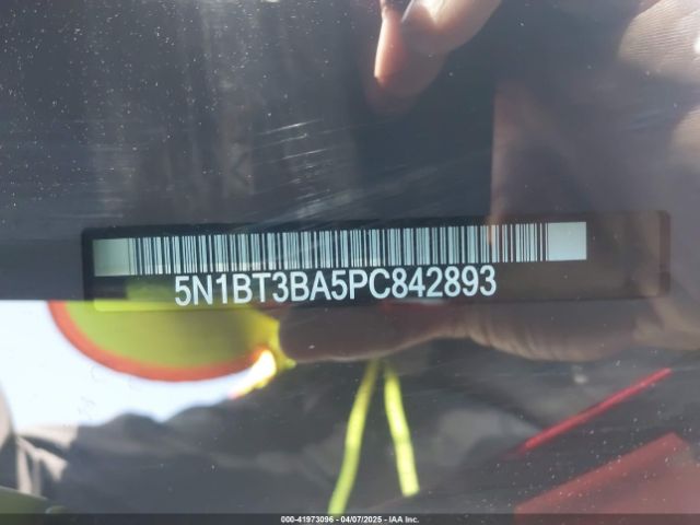 5N1BT3BA5PC842893 Nissan Rogue Sv Fwd
