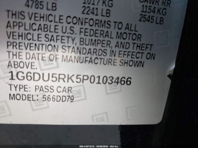 1G6DU5RK5P0103466 Cadillac Ct5 Sport