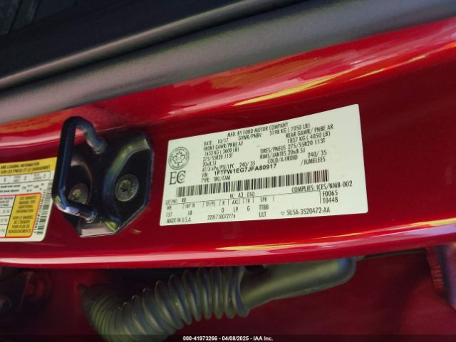 1FTFW1EG7JFA80917 Ford F-150 Lariat