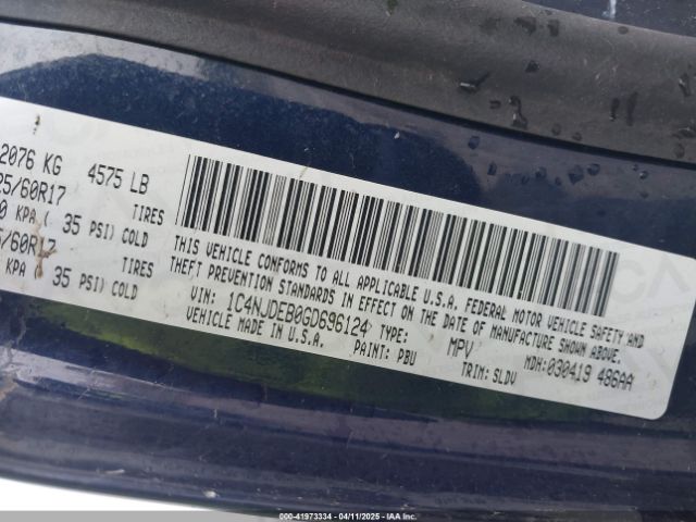 1C4NJDEB0GD696124 Jeep Compass High Altitude Edition